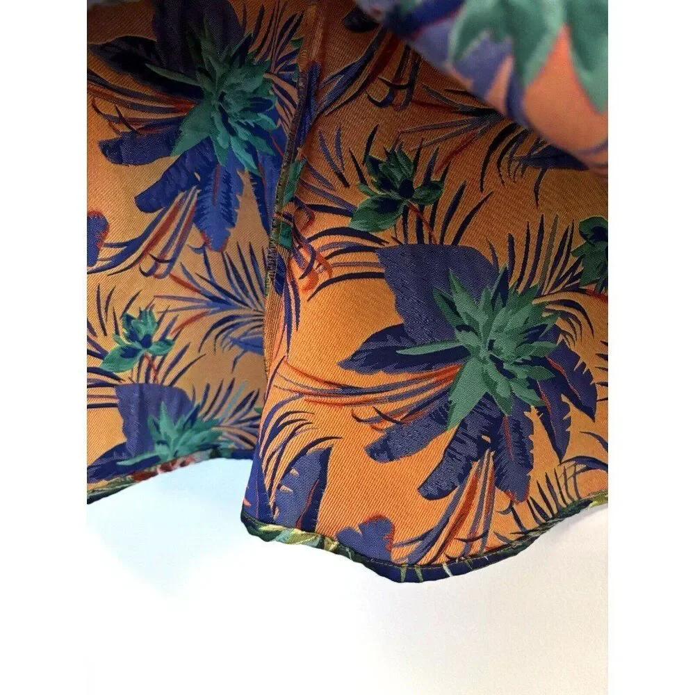 Asos Damask Embroidered Tropical Tiered Skirt Size 14